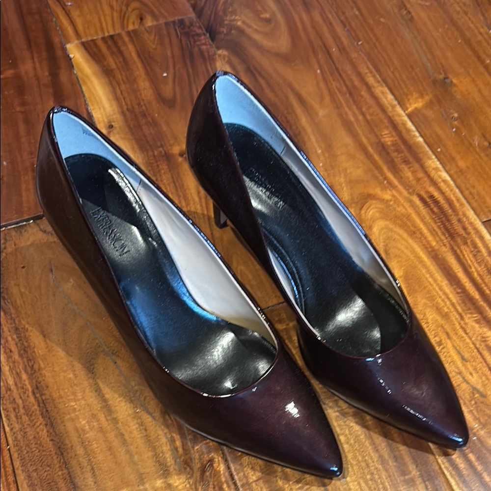 Expression Brown Heels Elegant Medium Height